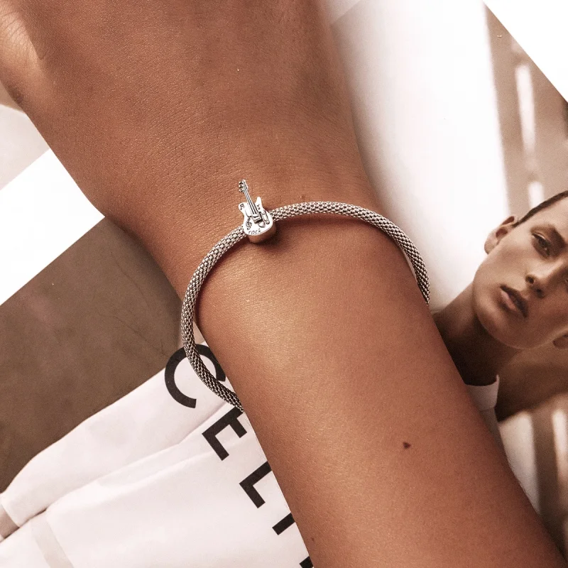 (imagem para) Pandora Style Vintage Bass Charm - SCC2076 - Visualizar 5