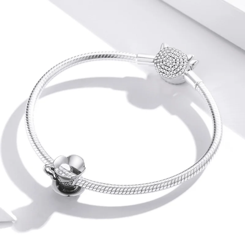 (imagem para) Pandora Style Vintage Teacup Charm - SCC1899 - Visualizar 3