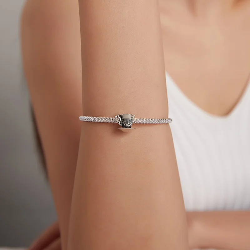 (imagem para) Pandora Style Vintage Teacup Charm - SCC1899 - Visualizar 5