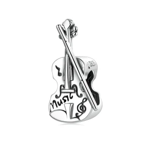 (imagem para) Pandora Style Vintage Violin Charm - SCC2077