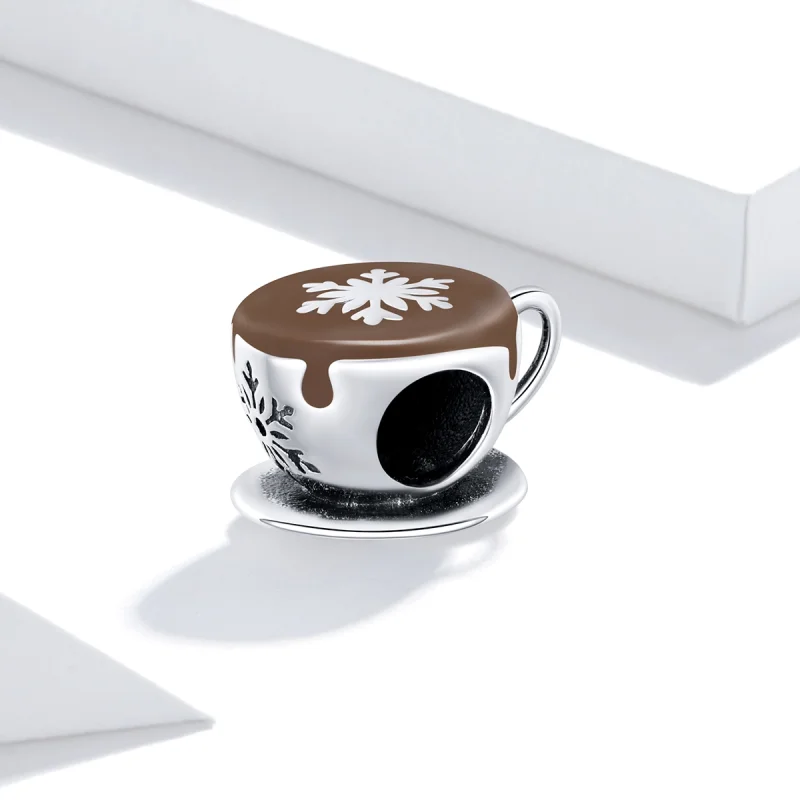 (imagem para) Pandora Style Winter Coffee Charm - BSC361 - Visualizar 2