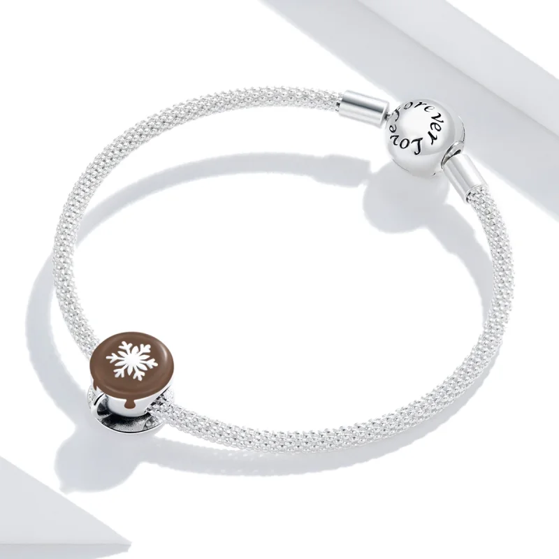 (imagem para) Pandora Style Winter Coffee Charm - BSC361 - Visualizar 3