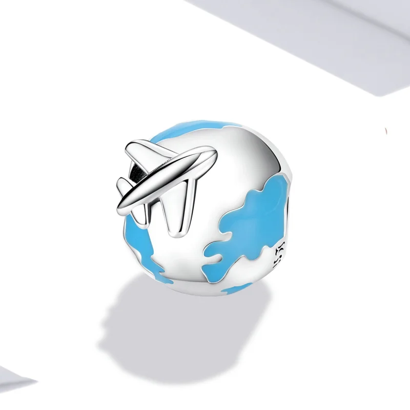 (imagem para) Pandora Style World Travel - Plane Set Sail Charm - SCC2026 - Visualizar 2
