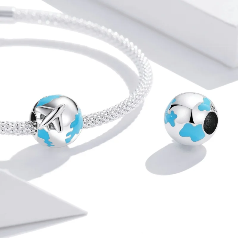 (imagem para) Pandora Style World Travel - Plane Set Sail Charm - SCC2026 - Visualizar 4