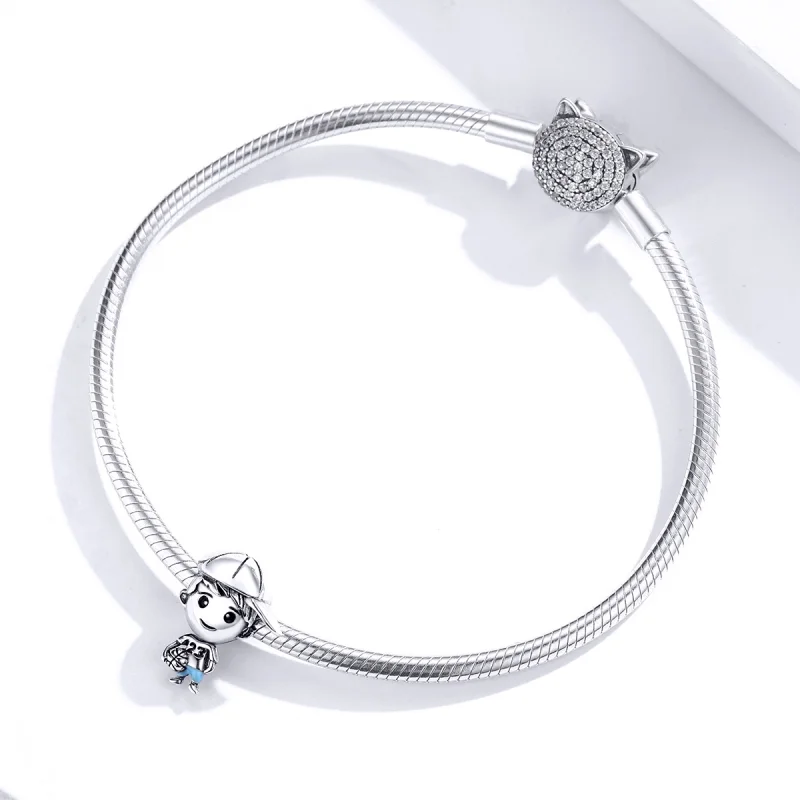(imagem para) Pandora Style Younger Brother Charm - BSC173 - Visualizar 3