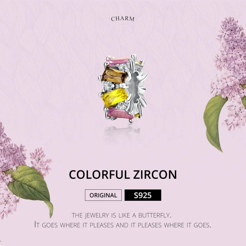 (imagem para) Separador Zircônio Colorido estilo Pandora - SCC1182 - Visualizar 2