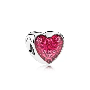 (imagem para) Charm berloques PANDORA "Te Amo" - 792048EN117