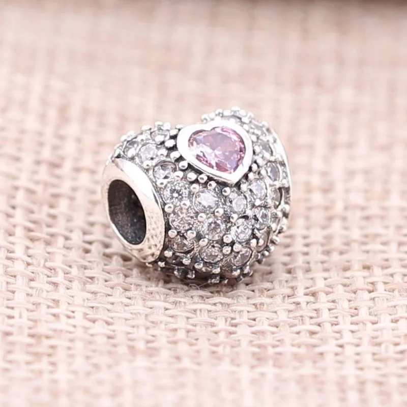 (imagem para) Charm PANDORA Duplo Coração Vermelho - 791168SRU - Visualizar 2