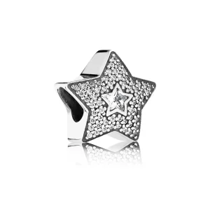 (imagem para) Charm PANDORA Pavê Estrala Cadente - 791384CZ