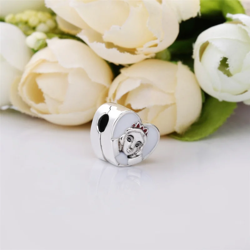 (imagem para) Charm Pandora de prata Retrato do branco da neve - Visualizar 3