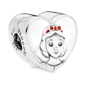 (imagem para) Charm Pandora de prata Retrato do branco da neve