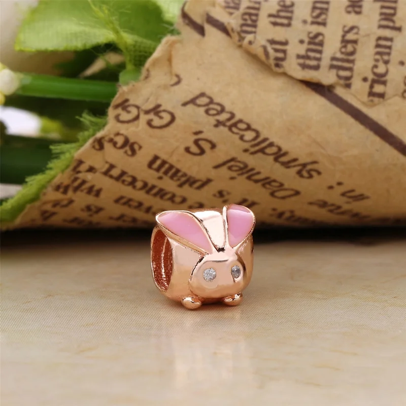 (imagem para) Charm berloques PANDORA Rose Coelho - 787061EN160 - Visualizar 2
