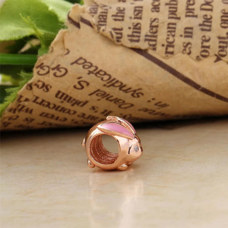 (imagem para) Charm berloques PANDORA Rose Coelho - 787061EN160 - Visualizar 3