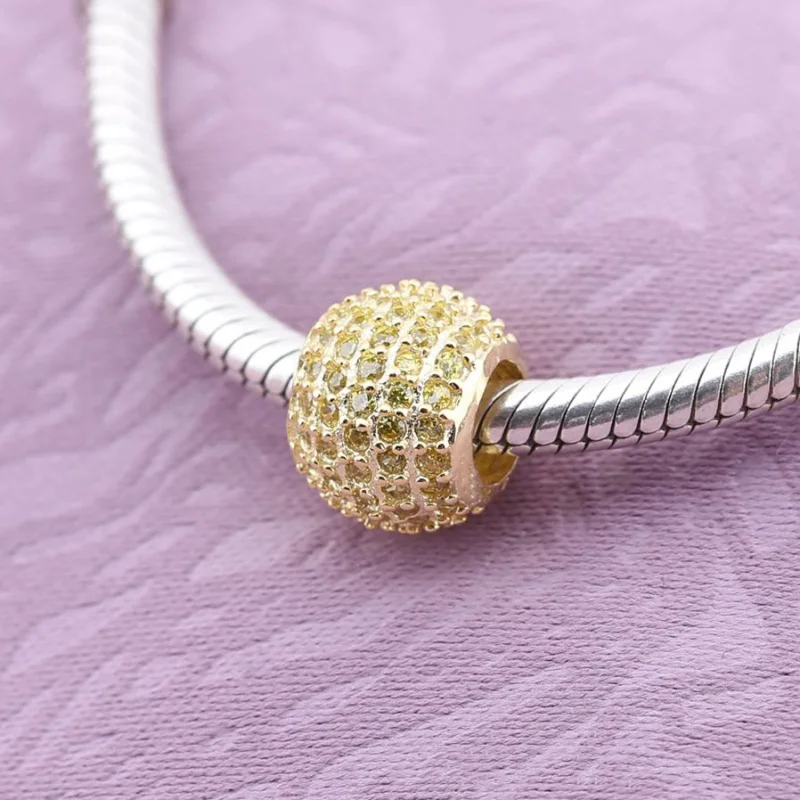 (imagem para) Charm berloques PANDORA de Ouro Pavê - Visualizar 3
