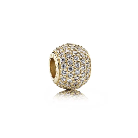 (imagem para) Charm berloques PANDORA de Ouro Pavê 
