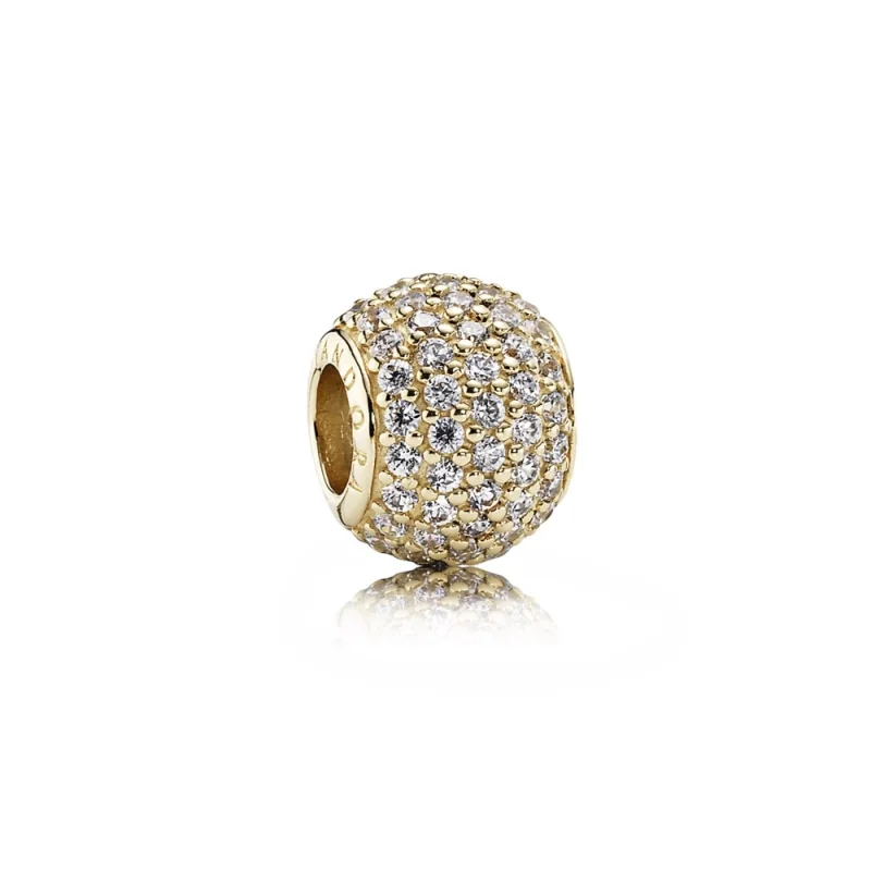 (imagem para) Charm berloques PANDORA de Ouro Pavê 