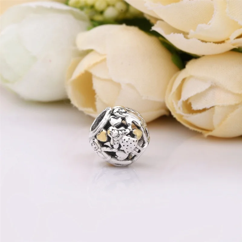 (imagem para) Charm PANDORA de Prata e Ouro Família - 791040 - Visualizar 3