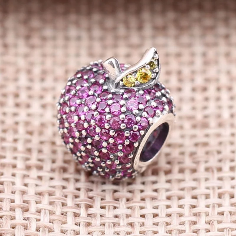 (imagem para) Charm berloques PANDORA Brilhante Maça - 791485CFR - Visualizar 2