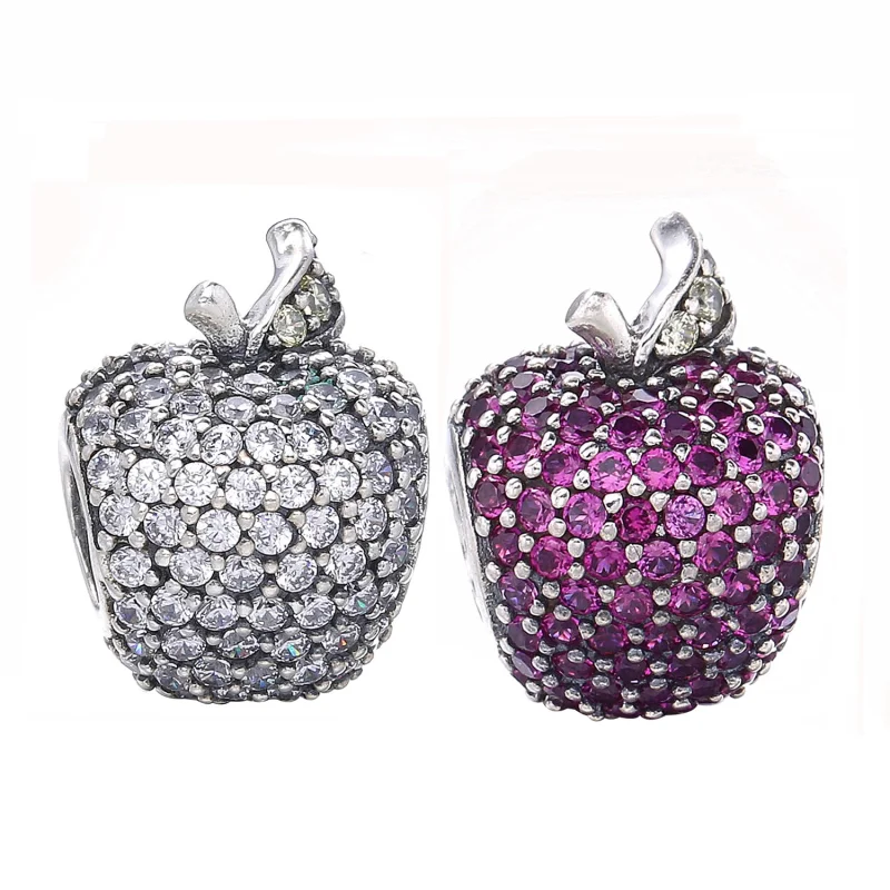 (imagem para) Charm berloques PANDORA Brilhante Maça - 791485CFR - Visualizar 6