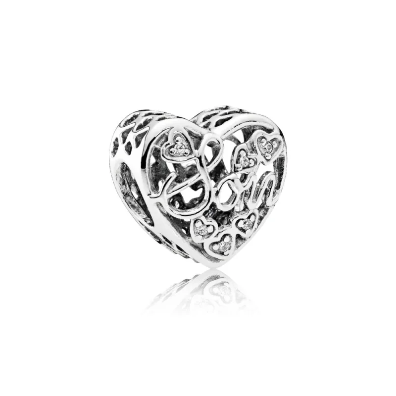 (imagem para) Charm PANDORA "Mãe e Filho" - 792109CZ - Visualizar 2