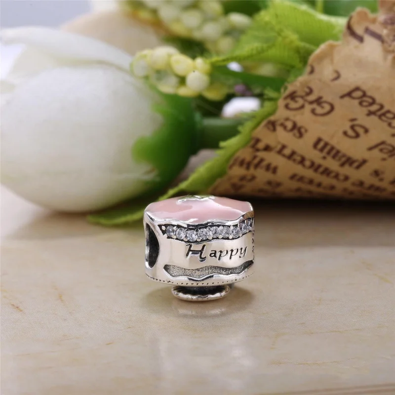 (imagem para) Charm PANDORA Bolo de Aniversário - 792061ENMX - Visualizar 2