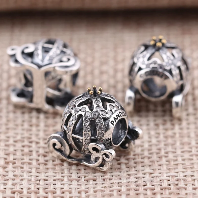 (imagem para) Charm PANDORA Carruagem da Cinderela - 791573CZ - Visualizar 2