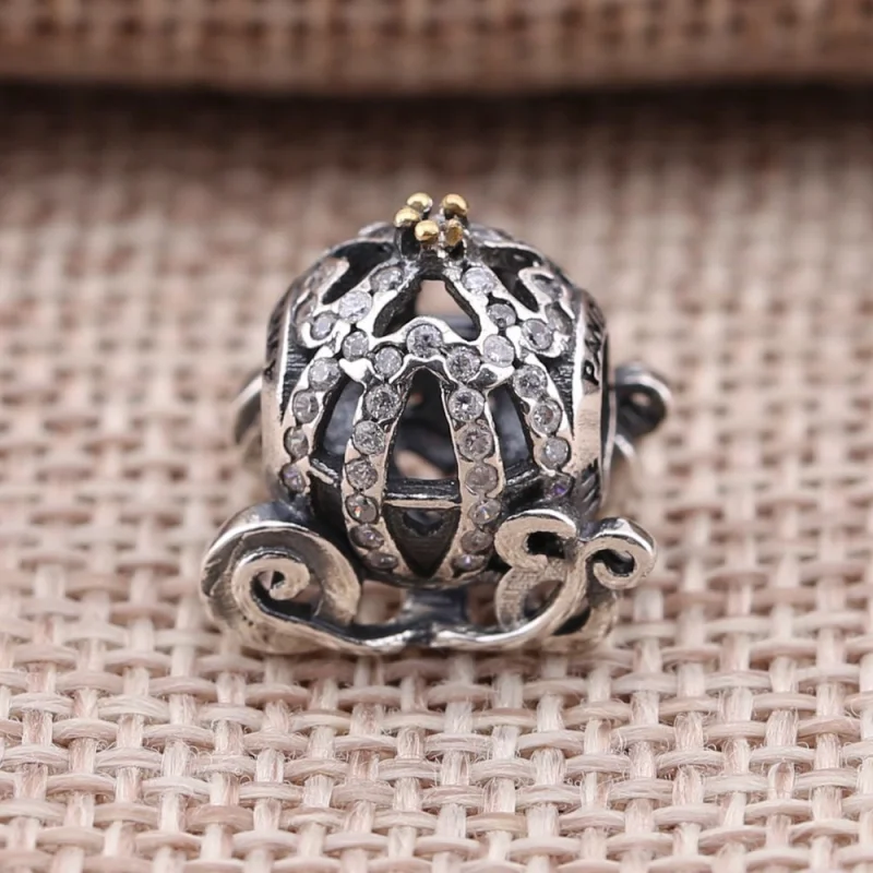 (imagem para) Charm PANDORA Carruagem da Cinderela - 791573CZ - Visualizar 3