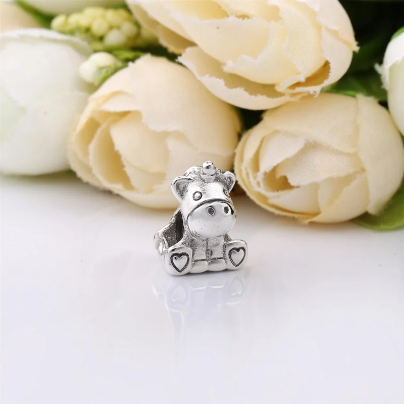(imagem para) Charm berloques PANDORA Unicórnio Bruno - 797609 - Visualizar 2