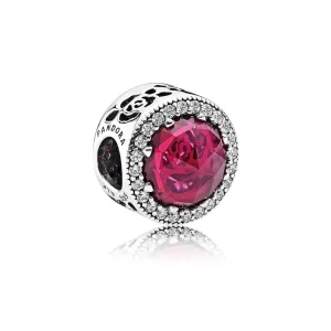 (imagem para) Charm PANDORA Rosa Radiante - A Bela e a Fera - 792140NCC