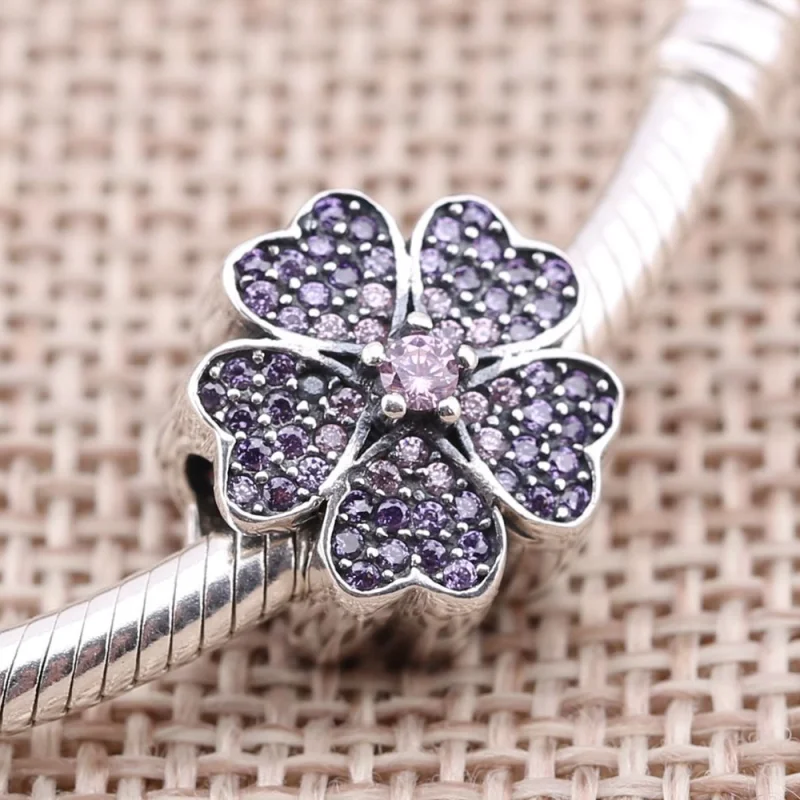(imagem para) Charm PANDORA Flor de Maçã - Flor da Promessa - 791831NBP - Visualizar 3