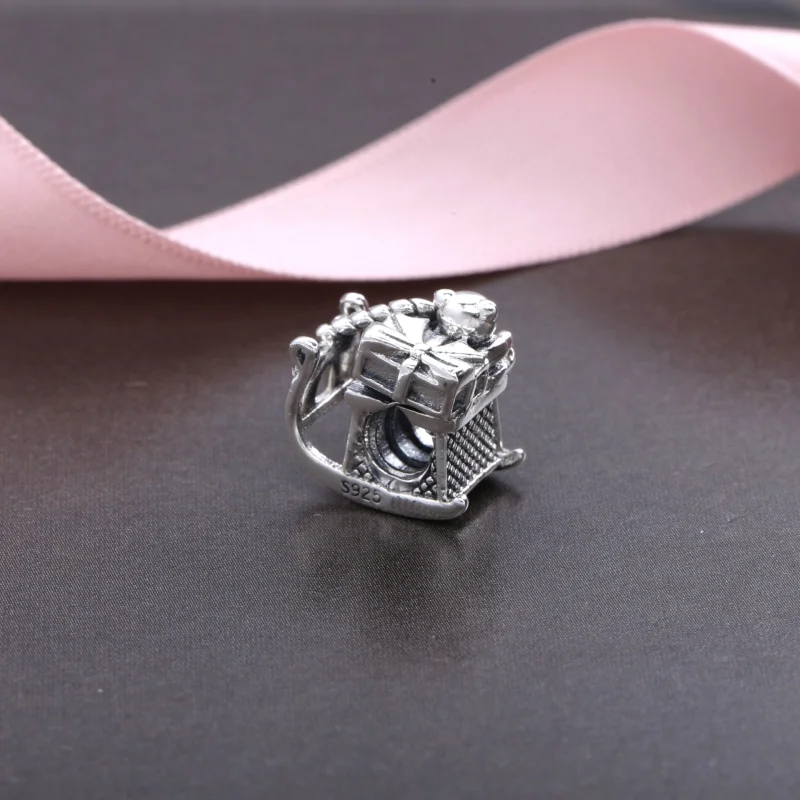 (imagem para) Charm berloques PANDORA de Prata e Ouro Trenó - 791207 - Visualizar 2