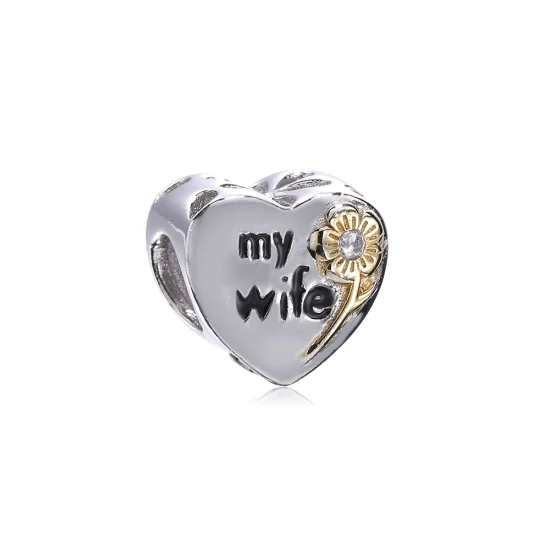 (imagem para) Charm berloques Pandora de prata Minha esposa