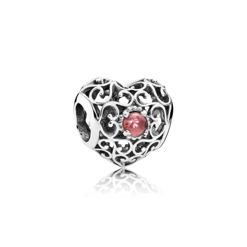(imagem para) Charm berloques PANDORA Coração de Janeiro - 791784GR