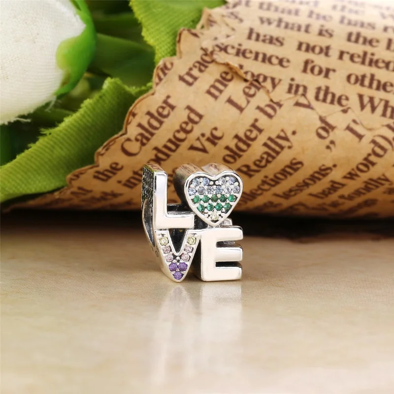 (imagem para) Charm berloques PANDORA Amor Arco-íris - 797189NRPMX - Visualizar 2