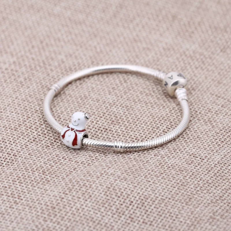 (imagem para) Charm berloques PANDORA Boneco de Neve - 791406ENMX - Visualizar 2
