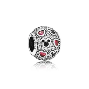 (imagem para) Charm berloques PANDORA Brilhante Mickey - 791457CZ