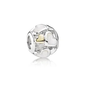 Charm berloques PANDORA Coração Iluminado - 791879MOP (imagem para) Charm berloques PANDORA Coração Iluminado - 791879MOP
