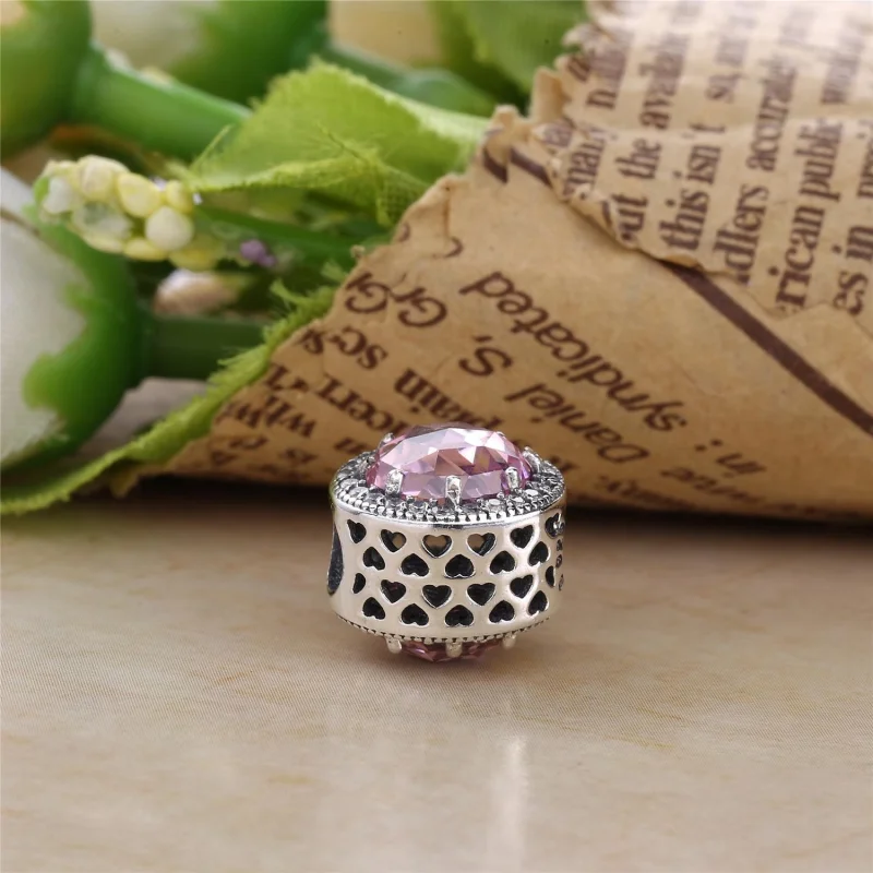 (imagem para) Charm berloques PANDORA Coração Radiante - 791725CZ - Visualizar 4