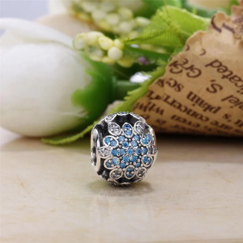 (imagem para) Charm berloques PANDORA Cristal de Neve - 791760NBLMX - Visualizar 3