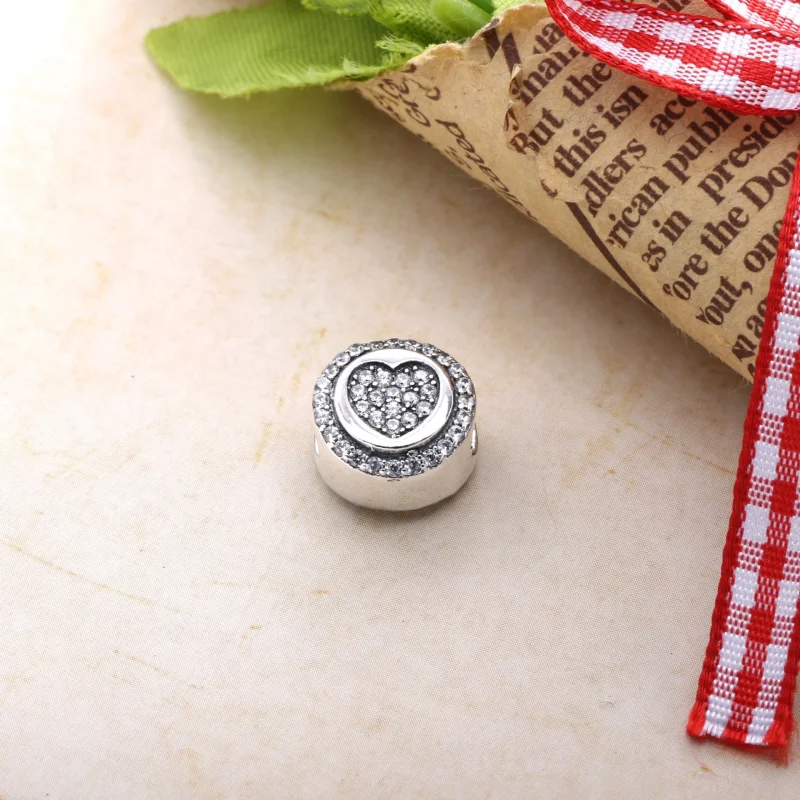 (imagem para) Charm berloques Pandora de prata Coração cintilante PX00242-1B - Visualizar 2