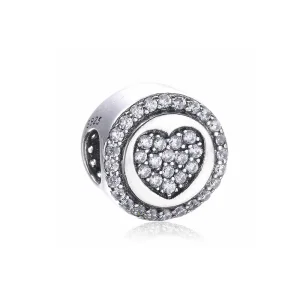 (imagem para) Charm berloques Pandora de prata Coração cintilante PX00242-1B