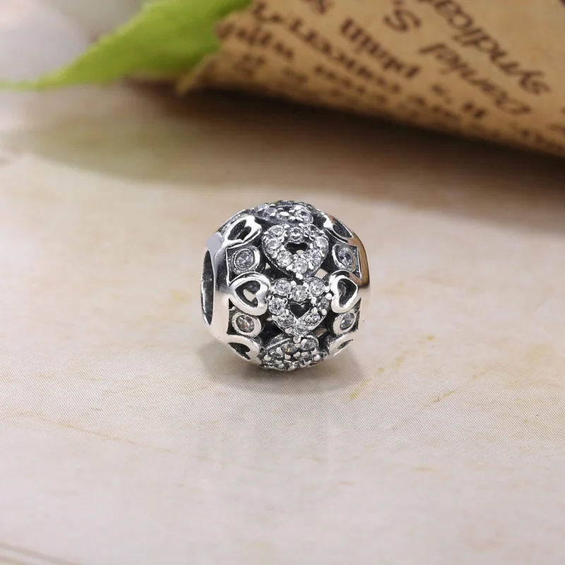 (imagem para) Charm berloques Pandora de prata Coração cintilante PX00276-1 - Visualizar 3