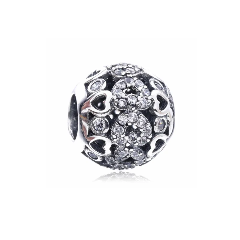 (imagem para) Charm berloques Pandora de prata Coração cintilante PX00276-1