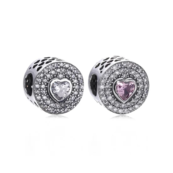 (imagem para) Charm berloques Pandora de prata Coração cintilante