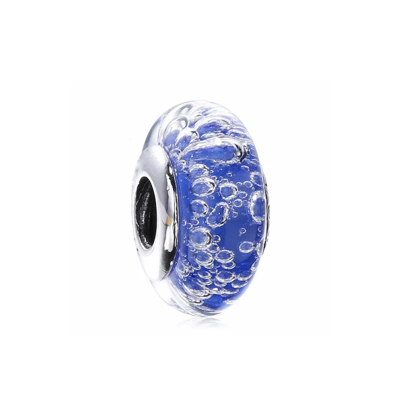 (imagem para) Charm berloques Pandora de prata Efervescência Azul