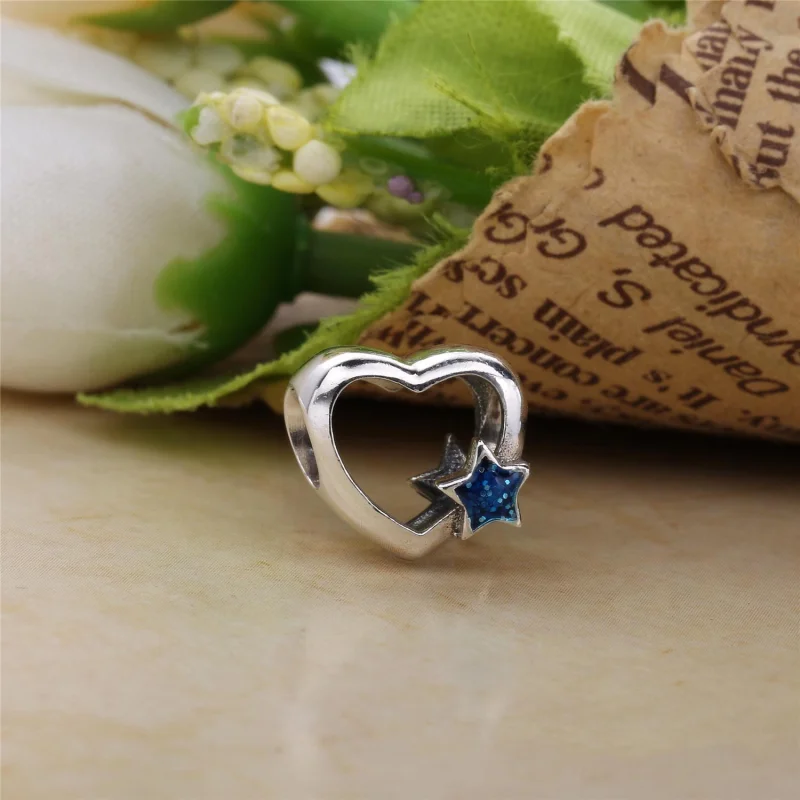 (imagem para) Charm berloques Pandora de prata Estrela do coração - Visualizar 2