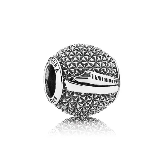 (imagem para) Charm berloques Pandora de prata Nave espacial Terra
