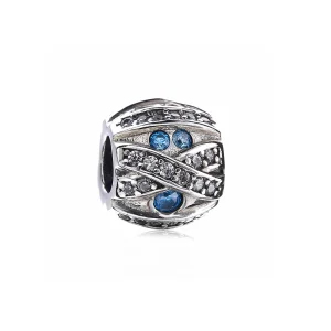 (imagem para) Charm berloques Pandora de prata Pedra azul