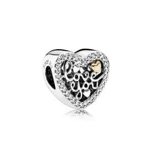 (imagem para) Charm berloques PANDORA Declaração de Amor - 792037CZ