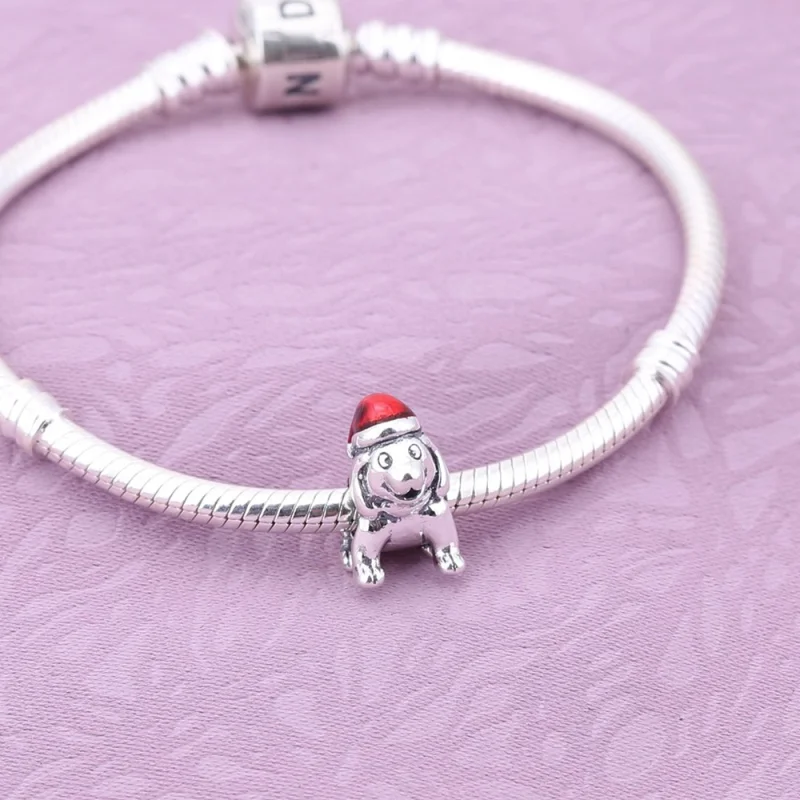 (imagem para) Charm berloques PANDORA Filhote de Natal - 791769EN39 - Visualizar 2